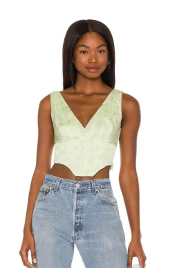 Camilla Coelho Trudy Bustier in Sage Delilah Size S for rent on The Volte - image 1