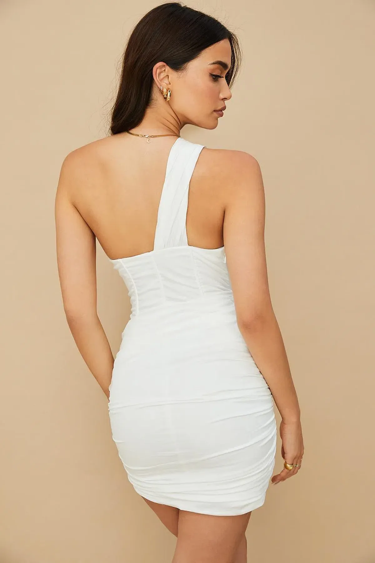 House of CB Clementine Cut Out Mini Dress White Size Small / Au 8 - Image 3