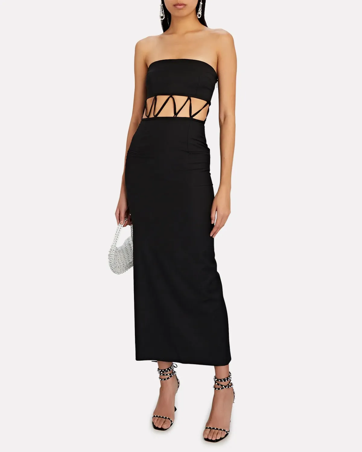 Christopher Esber Bandeau Infinity Loop Tie Dress Black Size 8 - Image 1