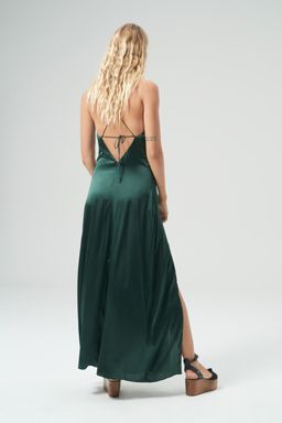 Hansen & Gretel Zen Silk Dress Green Size 8 for rent on The Volte - image 2