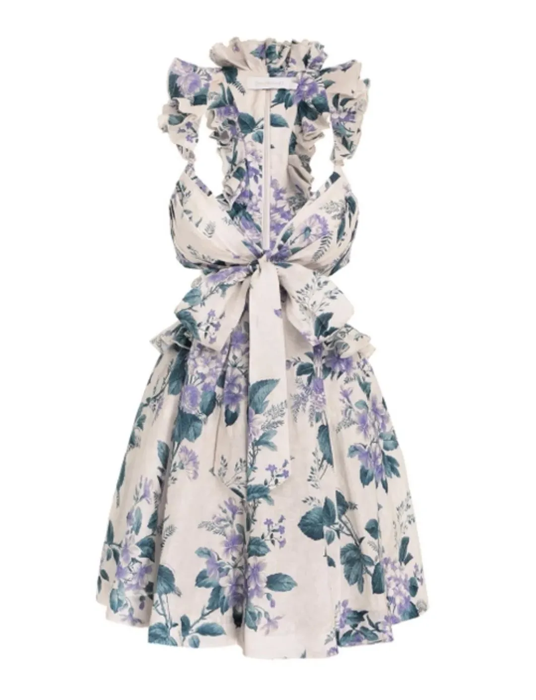 Zimmermann Cassia Ruffle Mini Dress for rent on The Volte - main image