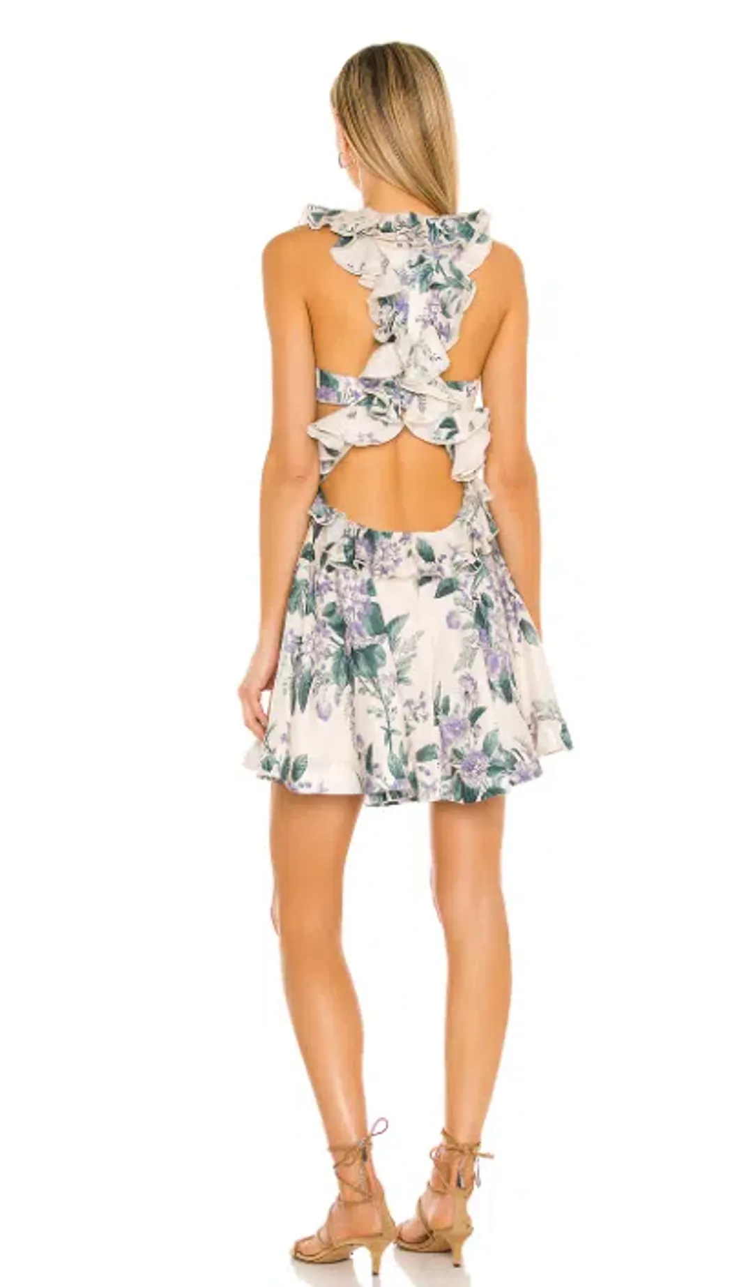Zimmermann Cassia Ruffle Mini Dress for rent on The Volte - main image