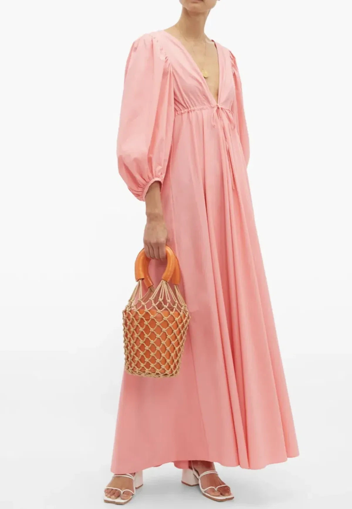 Staud Amaretti Dress Pink Size 8 for rent on The Volte - main image