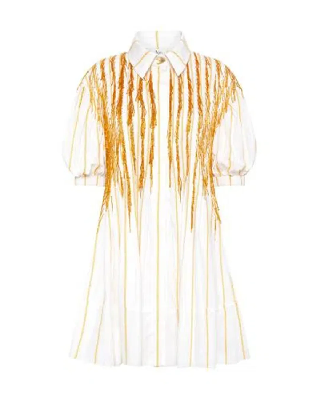 Aje Collective Marigold Beaded Dress White Size 8 for rent on The Volte - main image