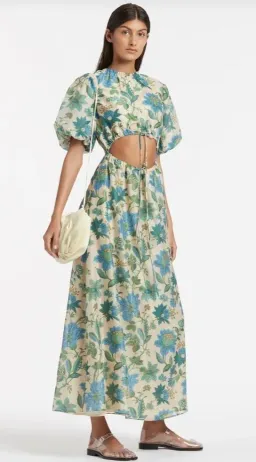 Sir The Label Celia Puff Sleeve Midi Dress Size 8 for rent on The Volte - image 2