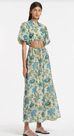 Sir The Label Celia Puff Sleeve Midi Dress Size 8 for rent on The Volte - image 3