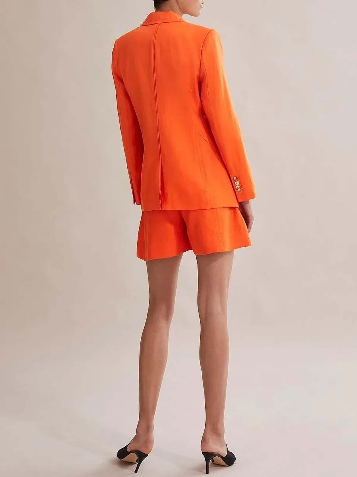 Country Road Orange Short Suit Size 8 - Image 2