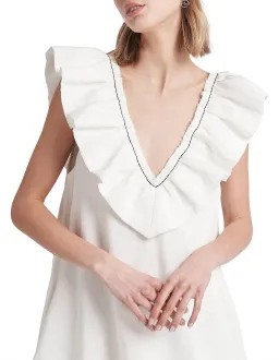 Aje Solitude Sleeveless Mini Dress White Size 10 for rent on The Volte - image 2