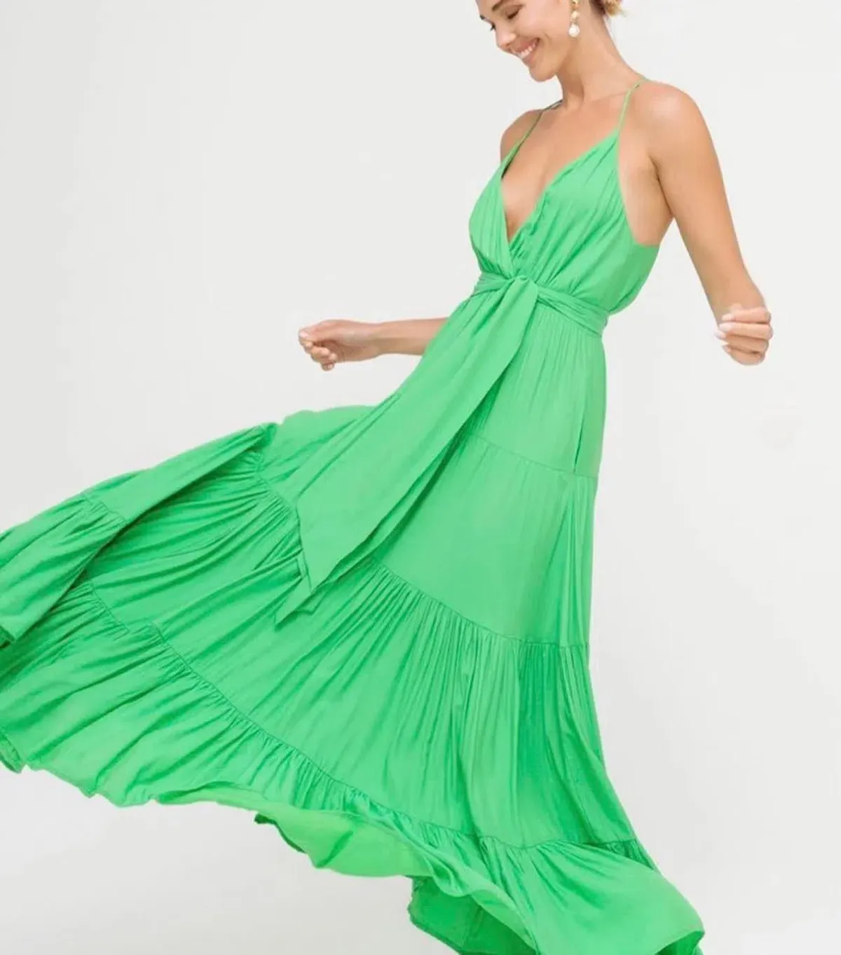 Sheike Mystique Maxi Dress Green Size 6 - Image 2