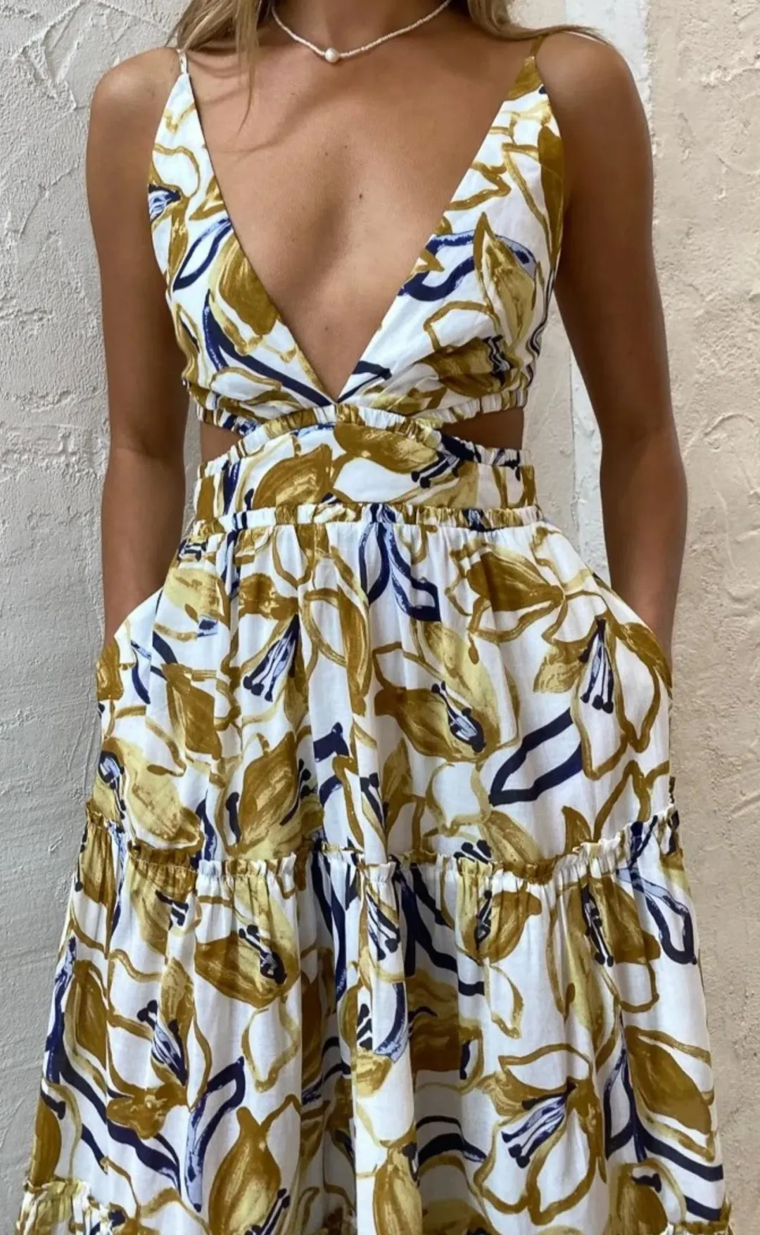 Bec & Bridge Eugenie Maxi Dress Print Size 8 for rent on The Volte - main image