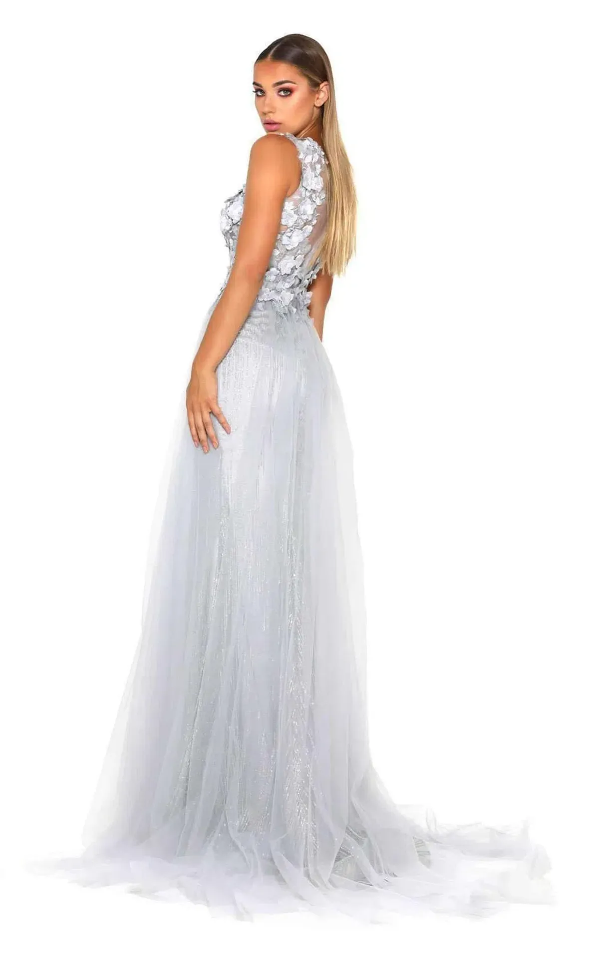 Portia and Scarlett Berta Gown Ice Size L / AU 12 - Image 3