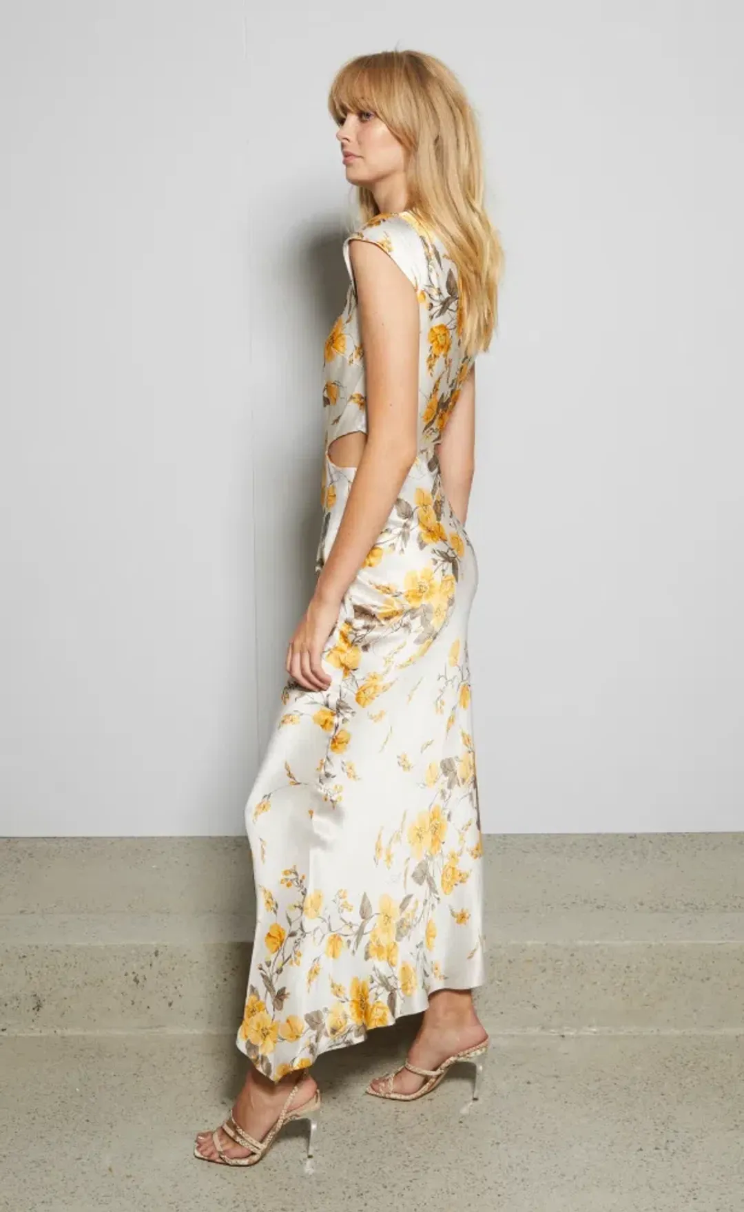 Bec and Bridge Matilde Asym Midi Dress Print Size 8 for rent on The Volte - main image