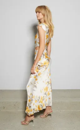 Bec and Bridge Matilde Asym Midi Dress Print Size 8 for rent on The Volte - image 2