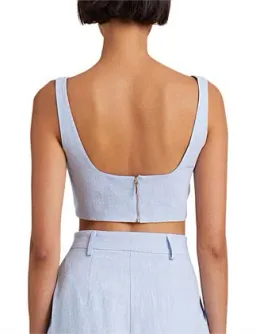 Bec and Bridge Phoebe Top and Pants Set Blue Size 8 for rent on The Volte - image 8