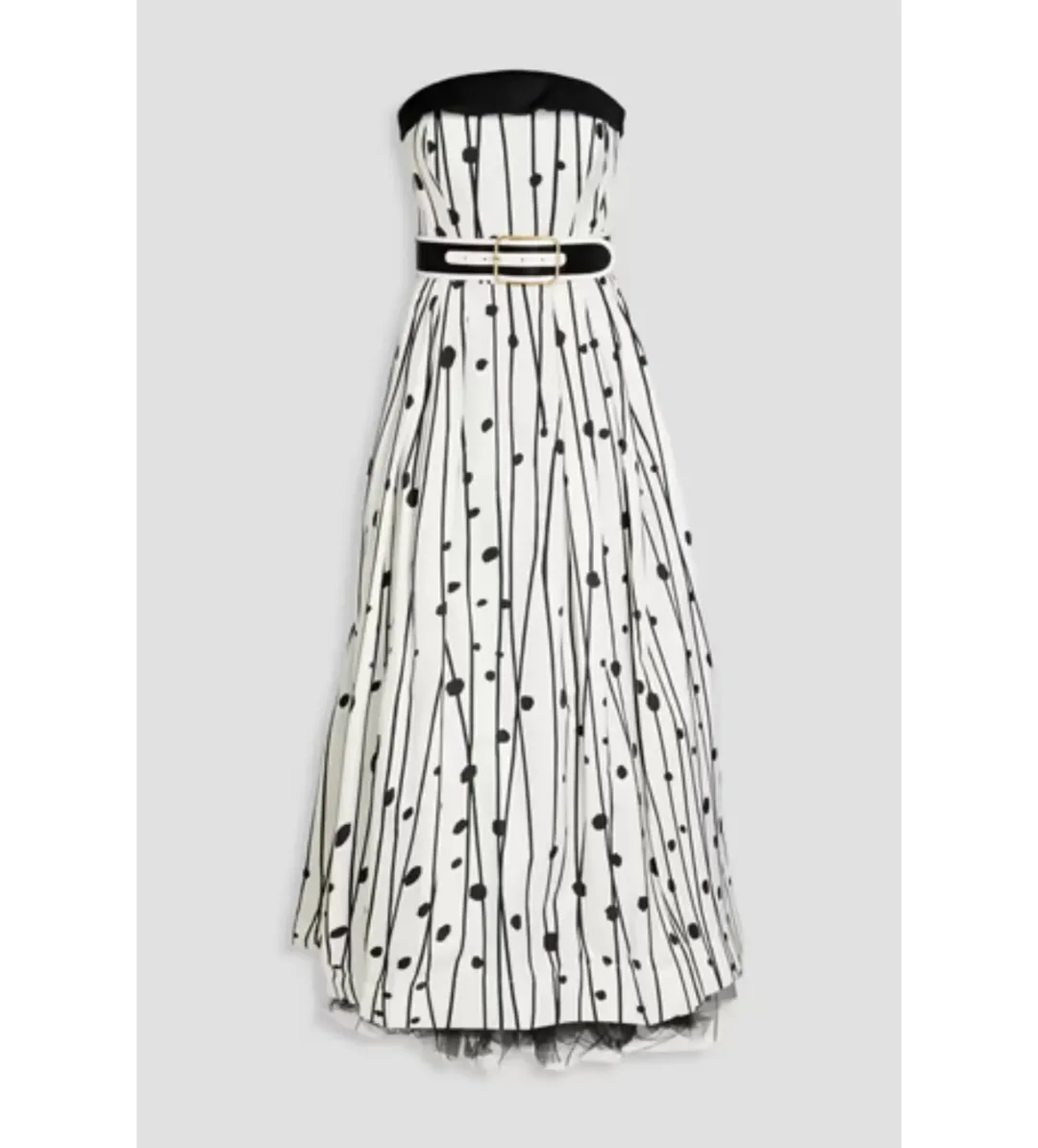 Leo Lin Victoria Bustier Dress Print Size 10 for rent on The Volte - main image