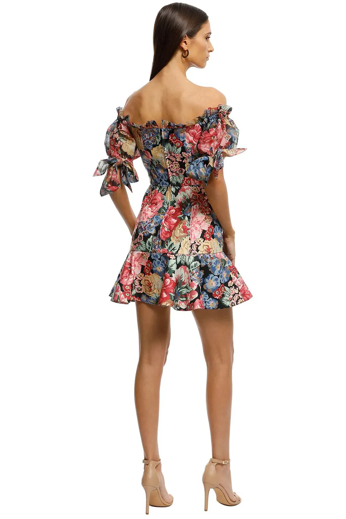Keepsake The Label Runaway Dress in Black Hydrangea Print Size 8 - Image 2