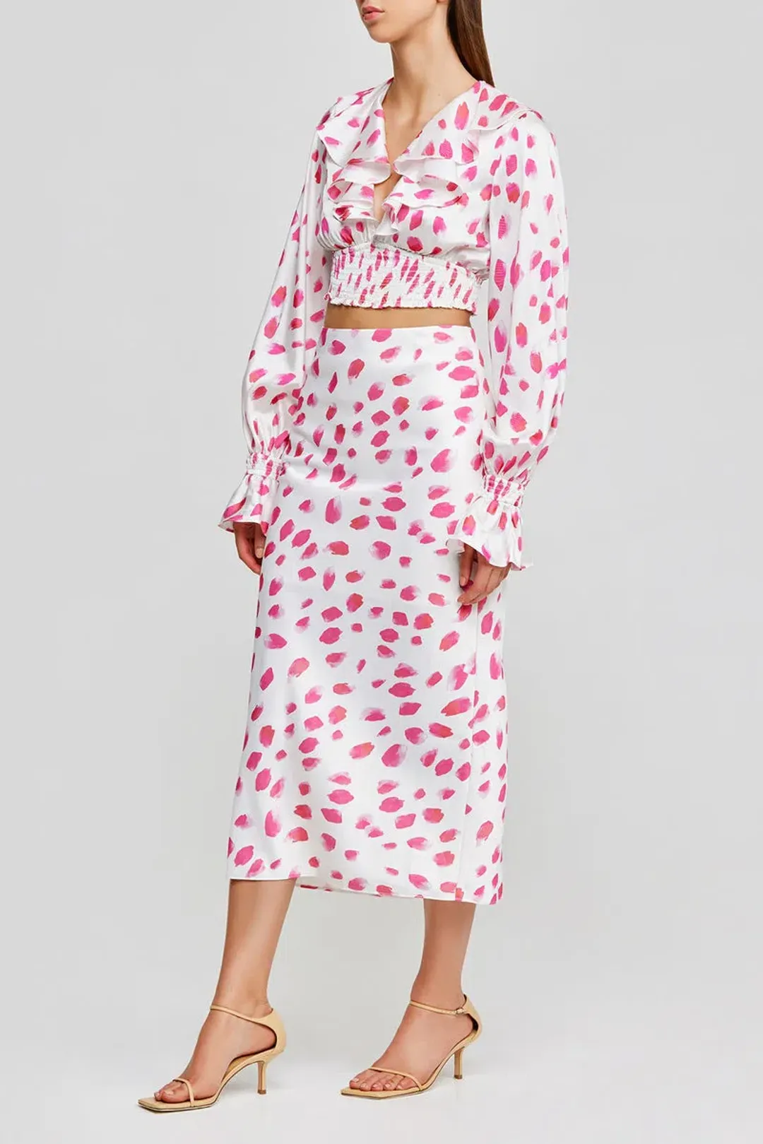 Significant Other Penny Skirt and Coco Top Set in Rose Petal Print Size 6 for rent on The Volte - main image