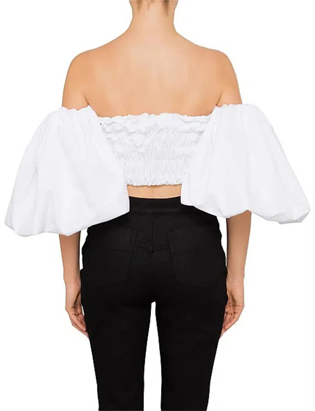 Ellery Bachelorette Rouched Corset Top White Size 10 for rent on The Volte - main image