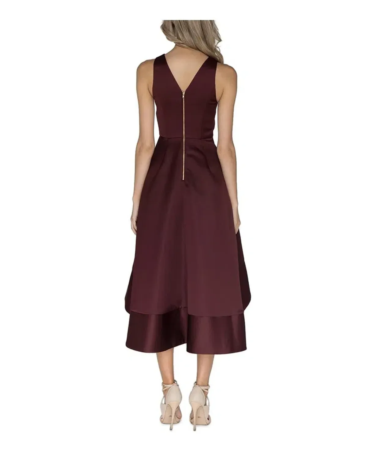 Pilgrim Kiara Dress Burgundy Size 10 - Image 2