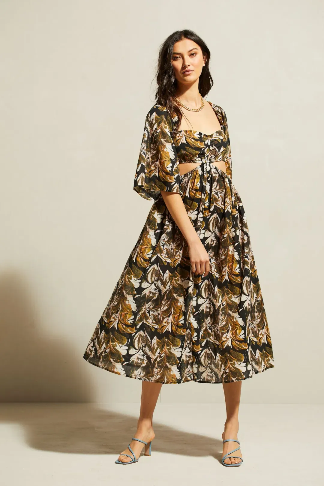 Kinga Csilla Rec Club Marble Lizzie Dress Print Size 6 for rent on The Volte - main image