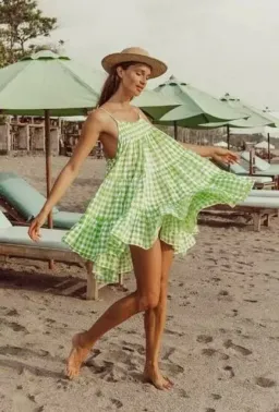 Steele Alfie Mini Dress Green Size 10 for rent on The Volte - image 2