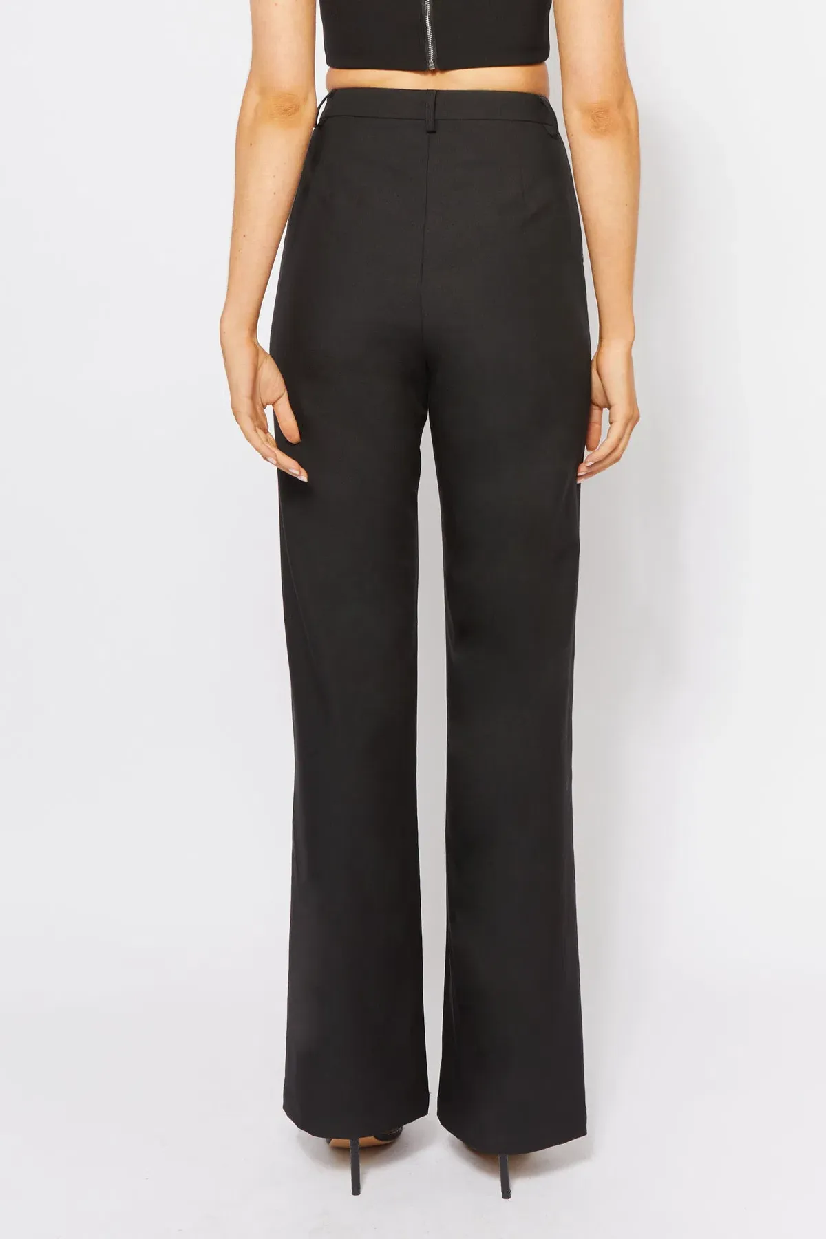 Bianca and Bridgett Cartia Crop and Pants Black Size 8 - Image 6