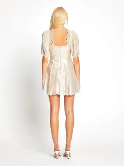 ALICE MCCALL GOLD SANTA MONICA MINI DRESS - SIZE 8 AU/4 US (RRP $395) for rent on The Volte - image 4