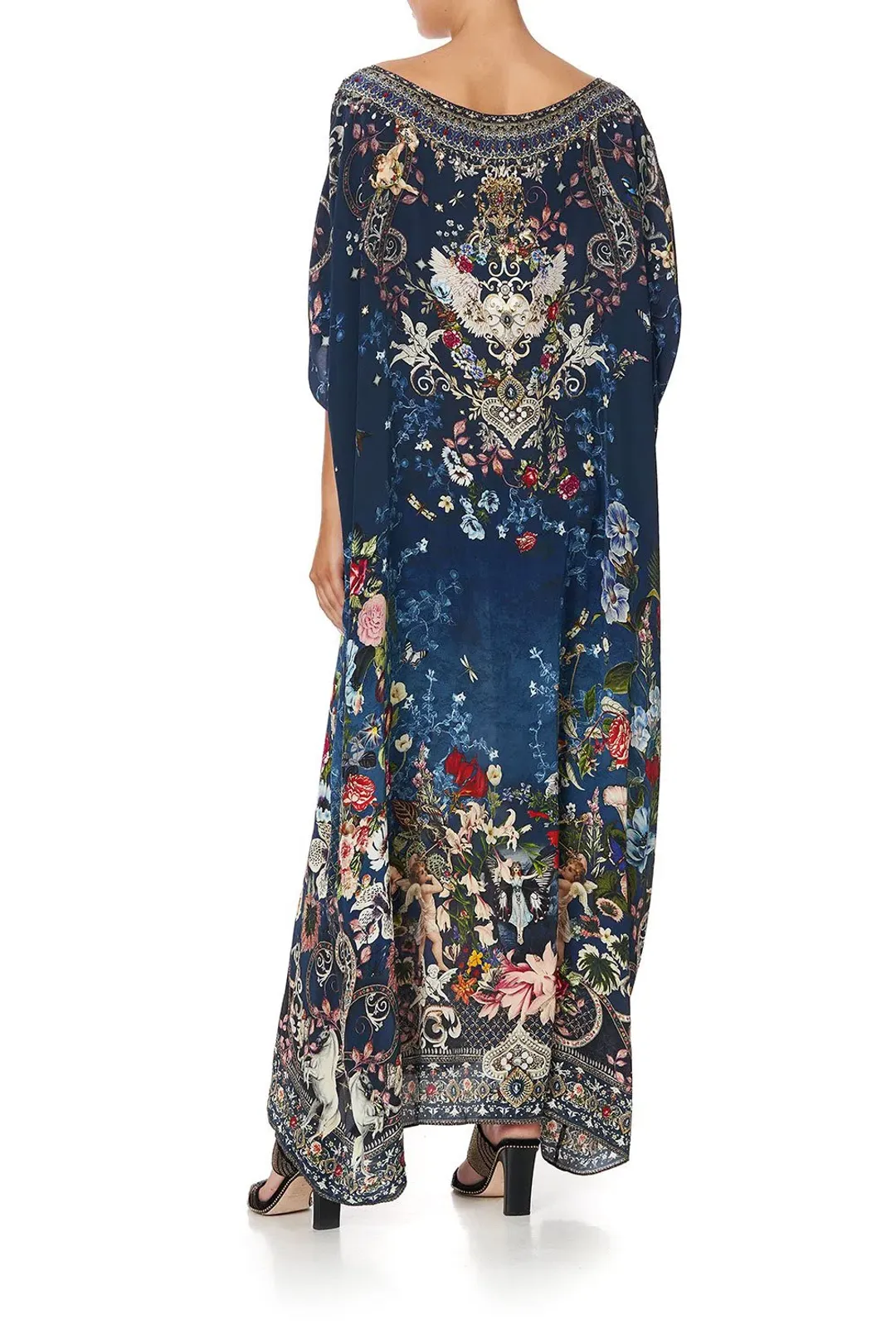Camilla Dreams of Midsummer Round Neck Kaftan Print One Size for rent on The Volte - main image