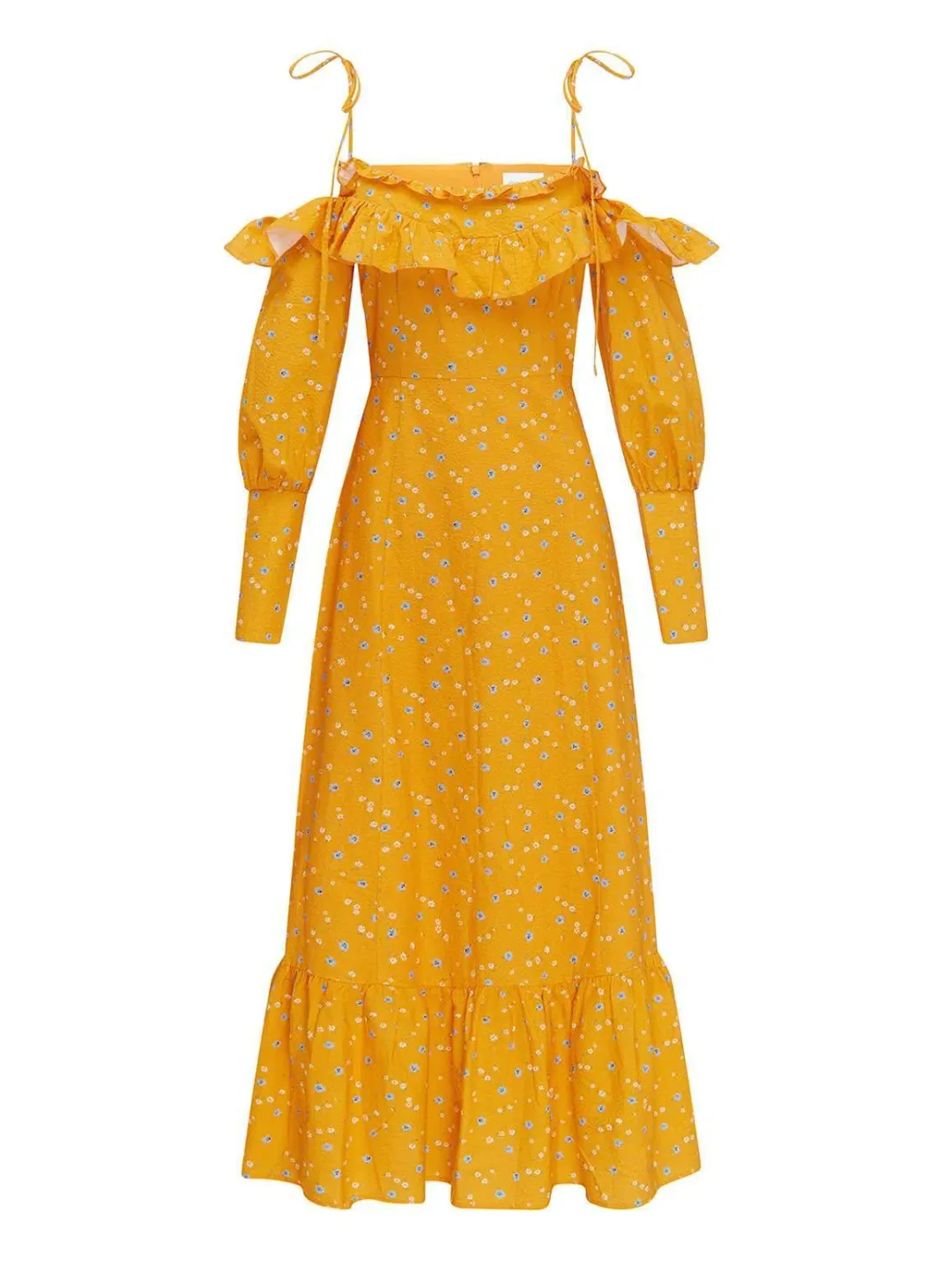 Alice McCall Limonata Midi Dress Apricot Size 8 for rent on The Volte - main image