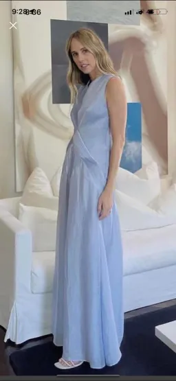 Rachel Gilbert Coda Maxi Dress Blue Size 8 for rent on The Volte - image 1