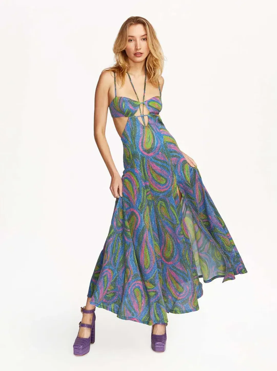Alice McCall Swan Lake Midi Dress Print Size 8 for rent on The Volte - main image
