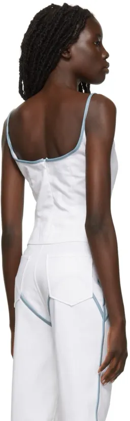 Paris Georgia Heart Singlet Tank Top White Size 8 for rent on The Volte - image 4