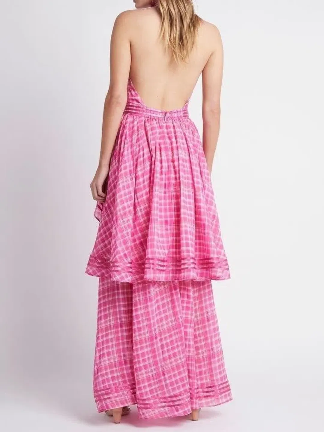Aje Bungalow Sienna Dress Pink Size 12 for rent on The Volte - main image