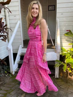 Aje Bungalow Sienna Dress Pink Size 12 for rent on The Volte - image 4