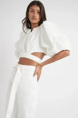 Aje Impression Top White Size 8 for rent on The Volte - image 2