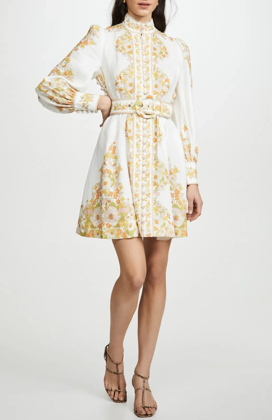 Zimmermann Super Eight Tubular Mini Dress Print Size 8 for rent on The Volte - main image