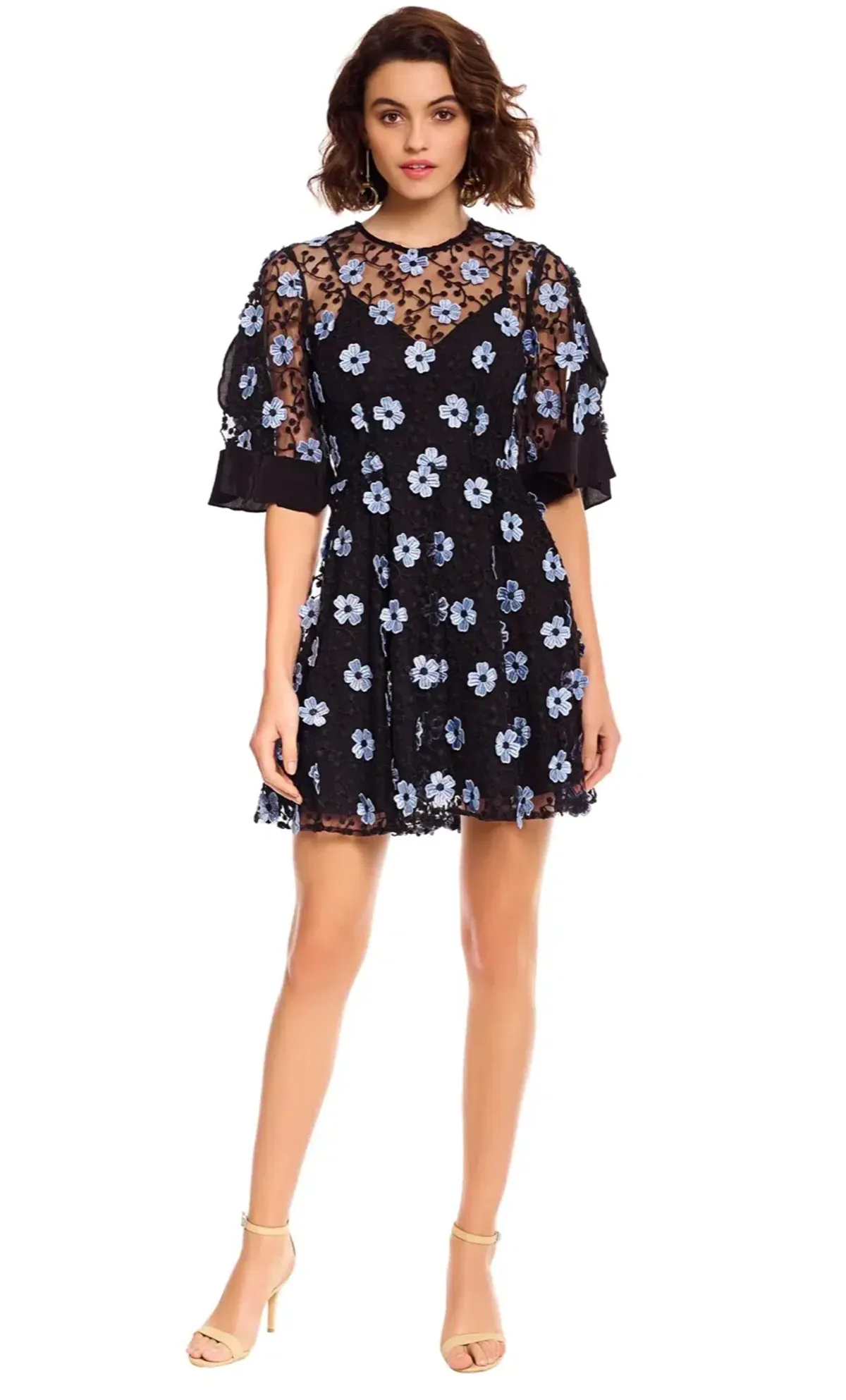 Talulah Crave You Mini Dress Print Size 8 for rent on The Volte - main image