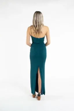Nookie Penelope Gown Teal Green Size 6 for rent on The Volte - image 3