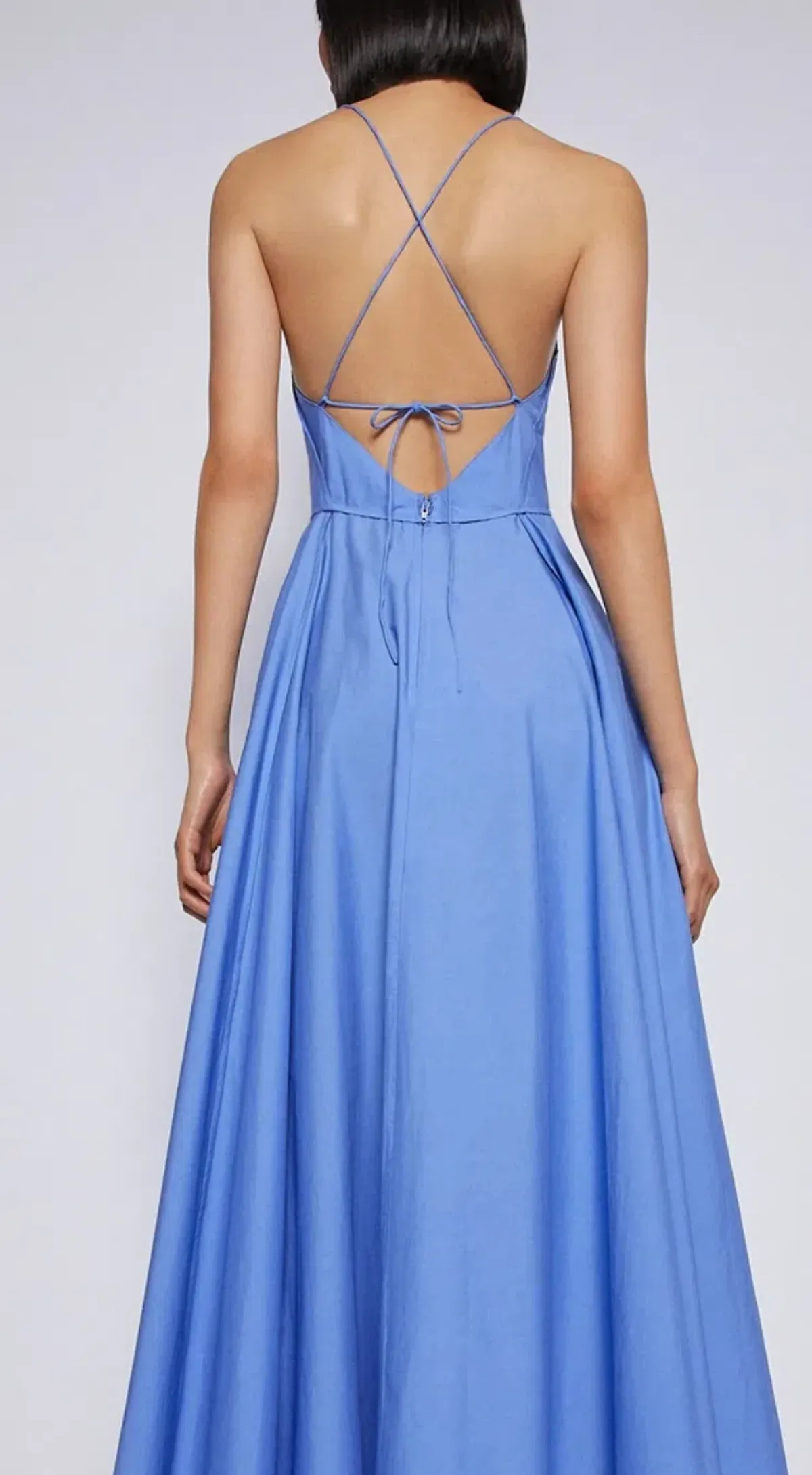 Scanlan Theodore Parachute Cotton Strappy Dress Blue Size 6 - Image 2
