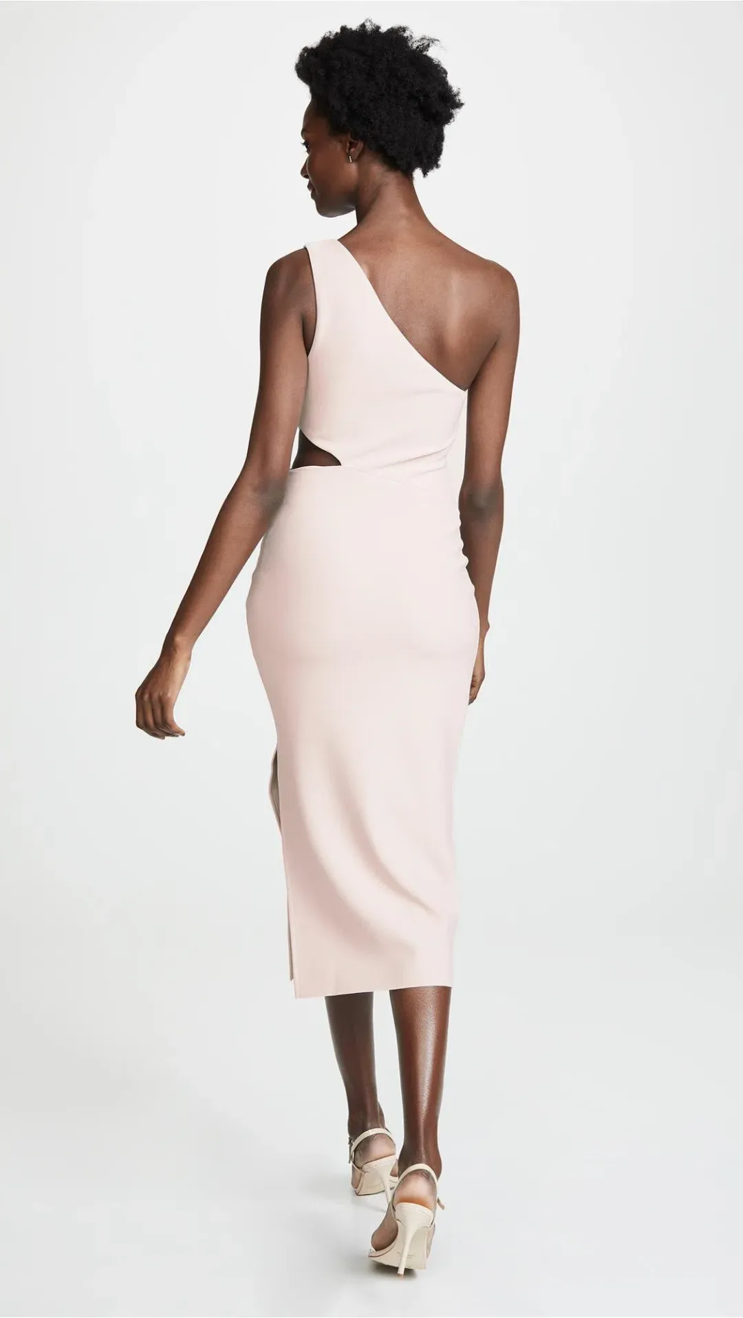 Bec and Bridge Alessandra Assym Dress in Nude Size 8 for rent on The Volte - main image