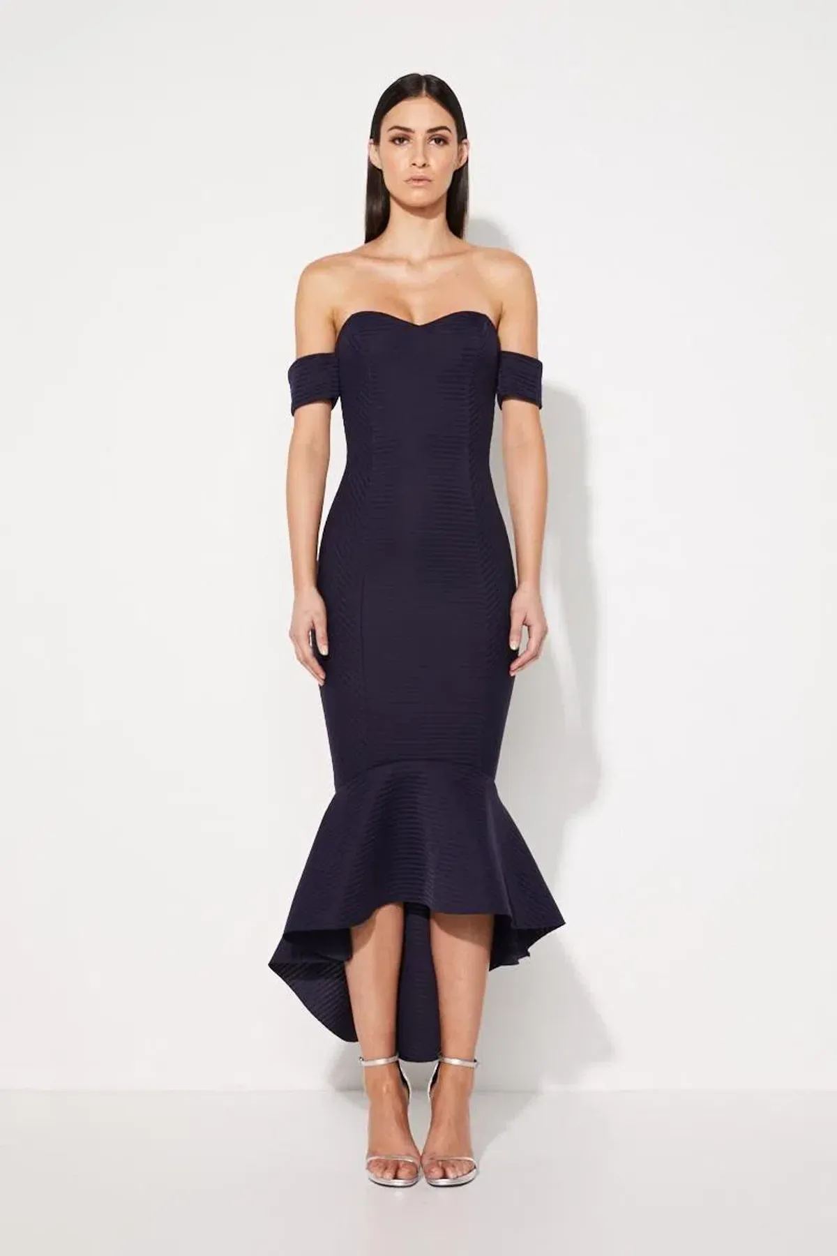 Mossman The Lovers Rock Dress Navy Size 14 for rent on The Volte - main image