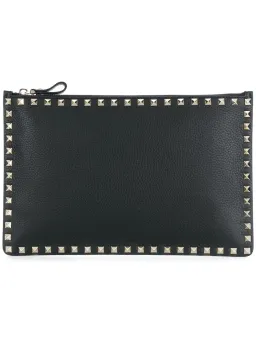 Valentino Rockstud Clutch Black Large for rent on The Volte - image 3