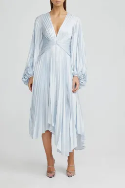 Acler - Palms Dress Sky Blue - Size 8 for rent on The Volte - image 3