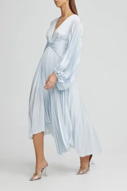 Acler - Palms Dress Sky Blue - Size 8 for rent on The Volte - image 1