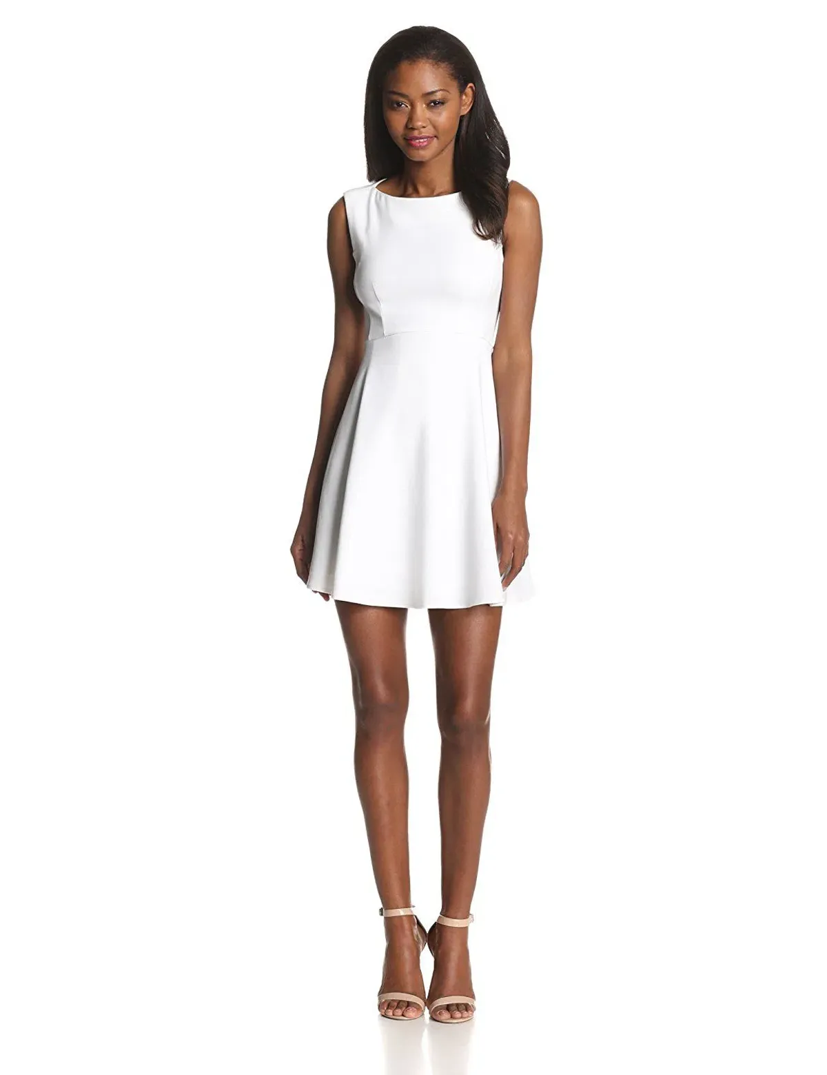 French Connection Feather Ruth Classic Dress White Size 8 for rent on The Volte - main image
