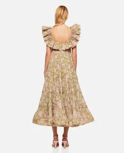 Zimmermann Lovestruck Pleated Gown Floral Size 1 / Au 10 for rent on The Volte - image 2