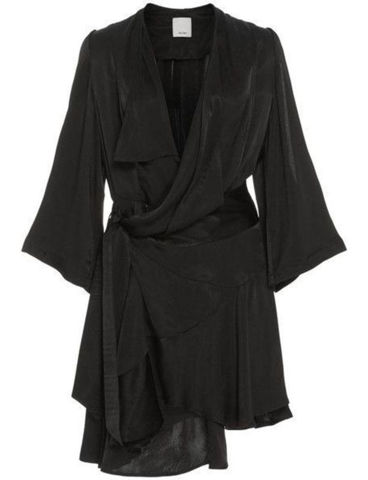 Acler Swindon Wrap Dress Black Size 10 - Image 3