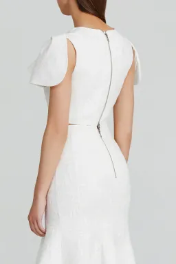Acler Beverley Crop Top White Size 6 for rent on The Volte - image 3