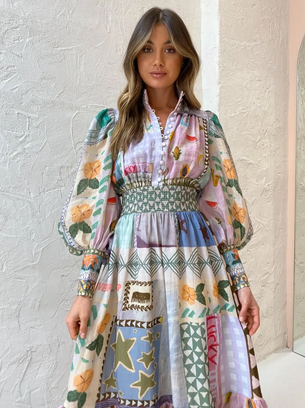 Alemais Emma Gale Shirt Dress Print Size 10 - Image 4