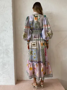Alemais Emma Gale Shirt Dress Print Size 8 for rent on The Volte - image 4